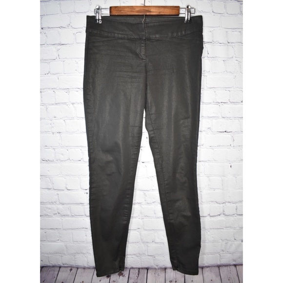 Black Metallic Skinny Jeans - Picture 3 of 6